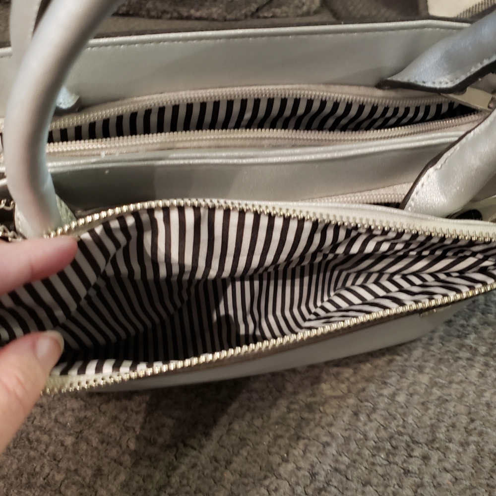 Silver satchel bag - Picture 5 of 8